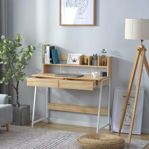 【オフィスチェア+パソコンデスク セット】 【ナチュラル】パソコンデスク 引き出し付き 収納台 ミシン台 学習机 勉強机