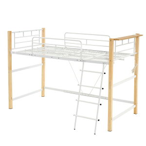 【高さ140cm】ロフトベッド パイプベッド シングル 耐荷重150kg システムベッド ロータイプ ミドルタイプ 棚 収納 北欧風 大人 一人暮らし ベッド 子供部屋