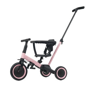 三輪車 足けりバイク 一台4役 ベビーカー かじとり 手押し棒付 セーフティーガード付き 子供用三輪車 子供自転車 3輪 キッズ 幼児 自転車 バイク 組み立て簡単 プレゼント