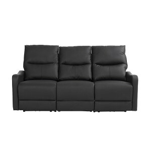 リクライニングチェア リクライニングソファ 3人掛け 電動 リクライニング オットマン一体型 パーソナルチェアー 電動ソファ 耐圧分散 一人暮らし 三人掛け【ブラック】