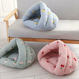 猫ハウス 猫用ベッド ドーム型 ペットベッド 小型犬 クッション ふわふわ 柔らかい 保温 暖かい 丸洗い 冬用 ペットクッション ペットマット 冬 猫 可愛い インテリア