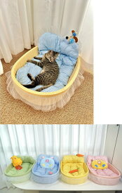 ペットベッド 猫 犬用 ペットマット かわいい チェック柄 プリンセス風 お姫 猫ベッド 犬ベッド 犬 猫 マット 通年用 クッション ふわふわ ねこ 小型犬 中型犬 冬 冷房用