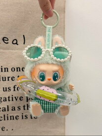 LABUBU服 ラブブ服 ラブブ互換 らぶぶ服 ラブブ着せ替え可能フィギュア 15~17cm 緑水着 緑浮き輪 緑メガネ ※ぬいぐるみ本体は含みません