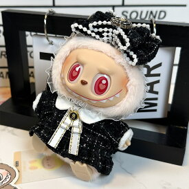 【3点セット】 LABUBU服 ラブブ 服 labubu洋服 衣装セット 15cm 17cm 着せ替え用 かわいい ぬいぐるみ用 人形用アクセサリー 服セット ※ぬい服のみの販売で、ぬいぐるみ本体は含まれません。