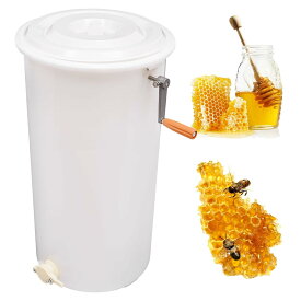 2フレーム手動蜂蜜抽出器、手動クランク付きプラスチック養蜂場遠心分離機、蓋付き床置き養蜂抽出装置、蜂蜜スピナー抽出器、養蜂家用ハニカムドラム