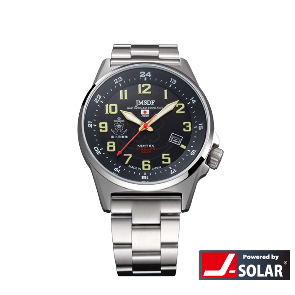 JSDF 腕時計 ソーラースタンダード 海上自衛隊 クオーツ S715M-06 メタルバンド J-Solar ミリタリー ウォッチ 防水 記念グッズ 【送料無料】