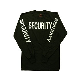 ROTHCO ロスコ SECURITY セキュリティ セキュリティー ロングTシャツ ロンT Tシャツ 60230 60231 長袖Tシャツ ブラック