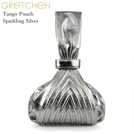 Gretchen(グレッチェン) Tango Pouch Sparkling Silver レディースパーティーバッグ 披露宴 結婚式 ウエディング セレモニーポーチ シルバー