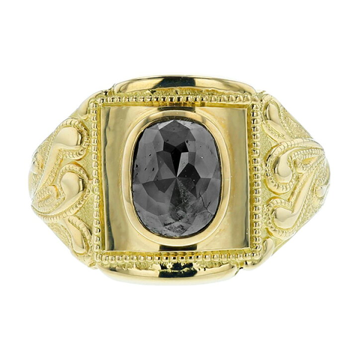 楽天市場】ブラックダイヤモンド リング 2.148ct --ローズカット 18金  
