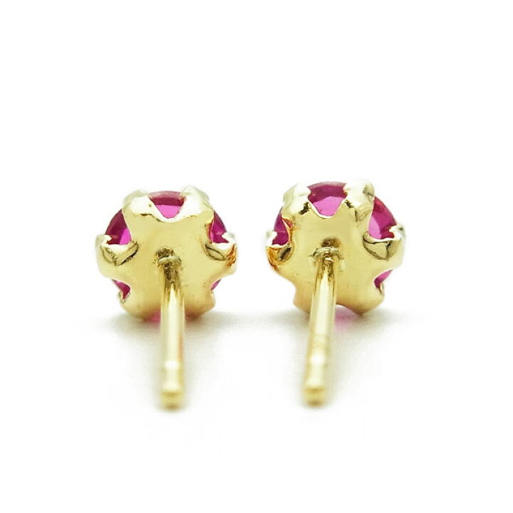 楽天市場】天然ルビー ピアス 0.15〜0.9ct(Total) ラウンドカット 