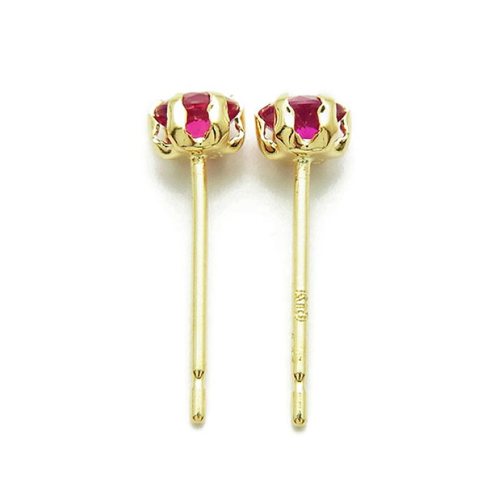 楽天市場】天然ルビー ピアス 0.15〜0.9ct(Total) ラウンドカット 