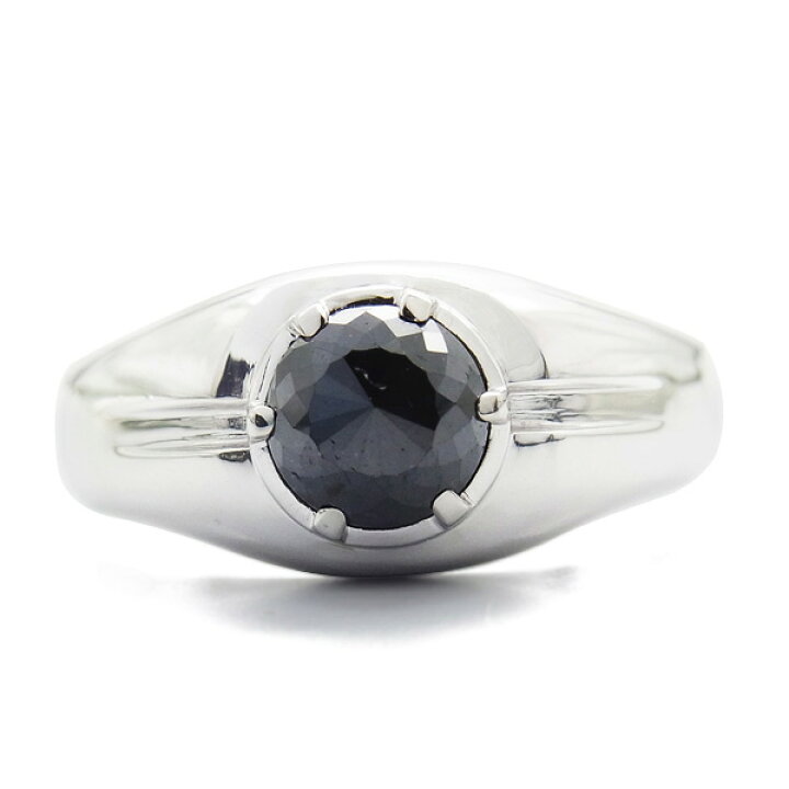 楽天市場】ブラックダイヤモンド メンズリング 1.0〜1.1ct --ローズ 