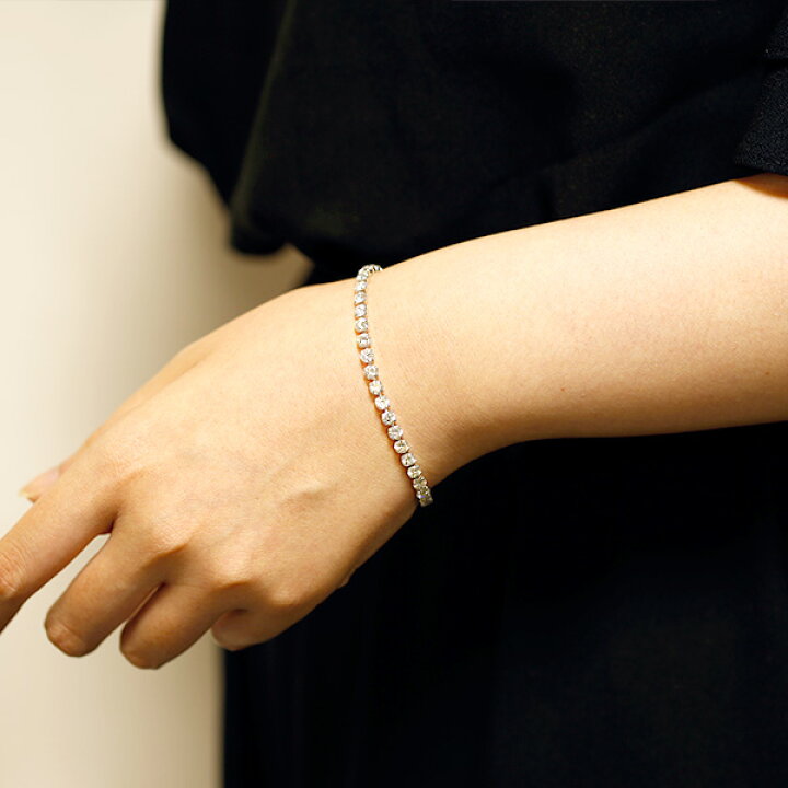 楽天市場】ダイヤモンド テニス ブレスレット 7.95ct(Total)/44石 VS 