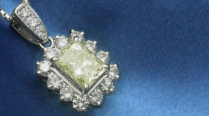 楽天市場】ダイヤモンド ネックレス 2.025ct VERY LIGHT YELLOW SI2 
