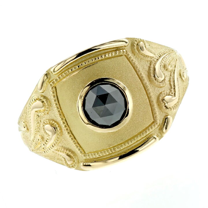 楽天市場】ブラックダイヤモンド メンズリング 0.50ct〜 --ローズ 