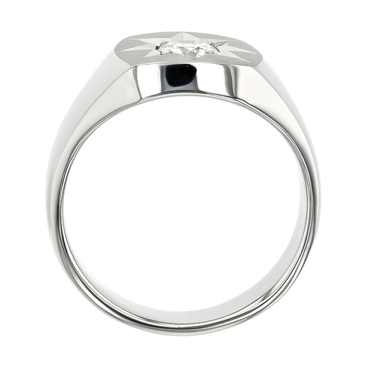 楽天市場】ダイヤモンド 印台 メンズリング 0.318ct G SI2 3EX 