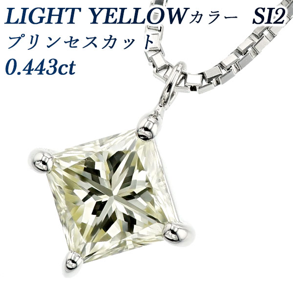 ネックレス プラチナ プリンセスカット ダイヤモンドの人気商品・通販