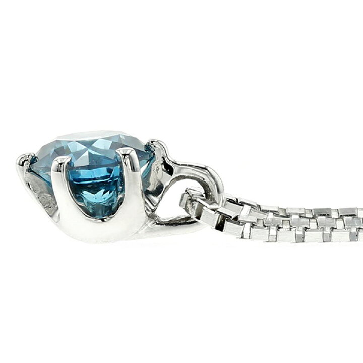 楽天市場】ブルーダイヤモンド ネックレス 一粒 0.3〜0.4ct FANCY DEEP 
