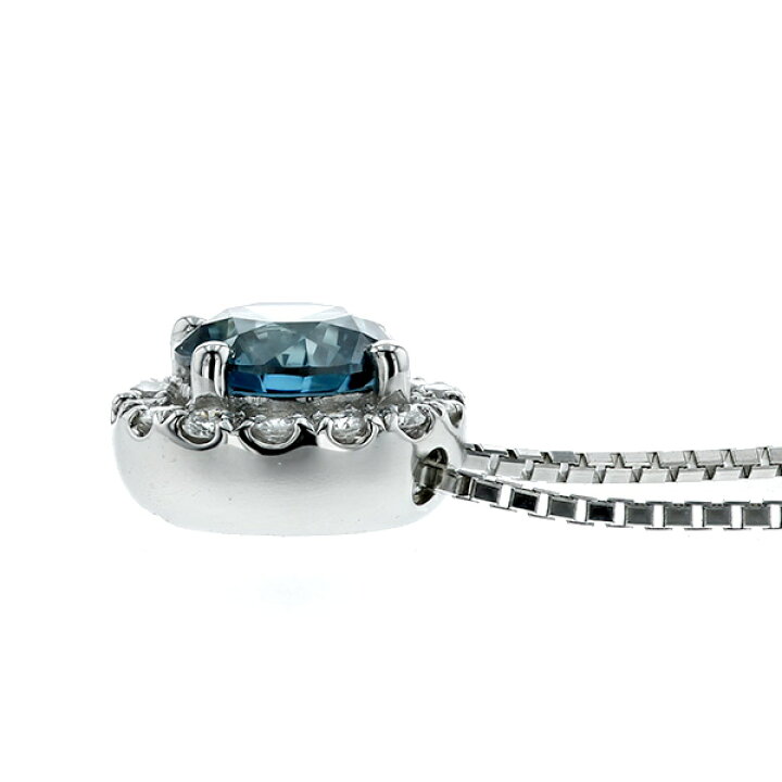 楽天市場】ブルーダイヤモンド ネックレス 0.5ct FANCY DEEP GREEN 