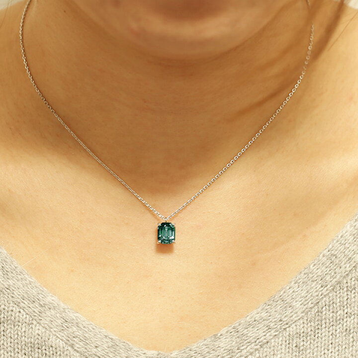 楽天市場】ブルーダイヤモンド ネックレス FANCY DEEP GREEN BLUE SI2 