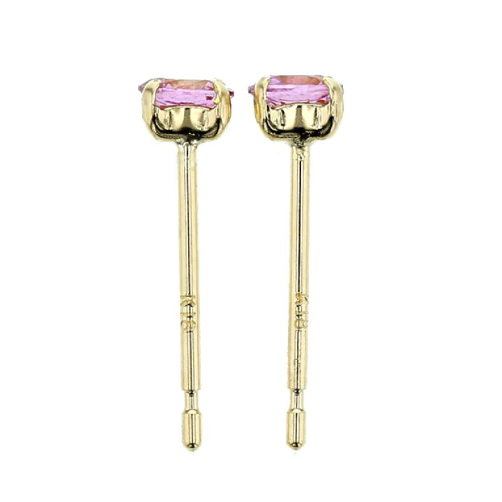 楽天市場】ピンクサファイア ピアス 0.2〜0.3ct(Total) --ラウンド