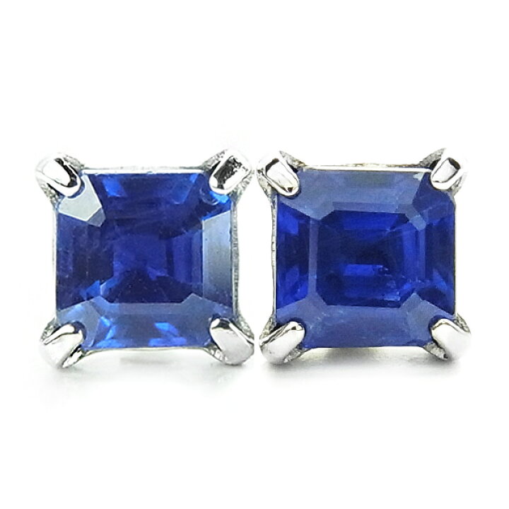 楽天市場】天然ブルーサファイア ピアス 0.40～0.60ct(Total  