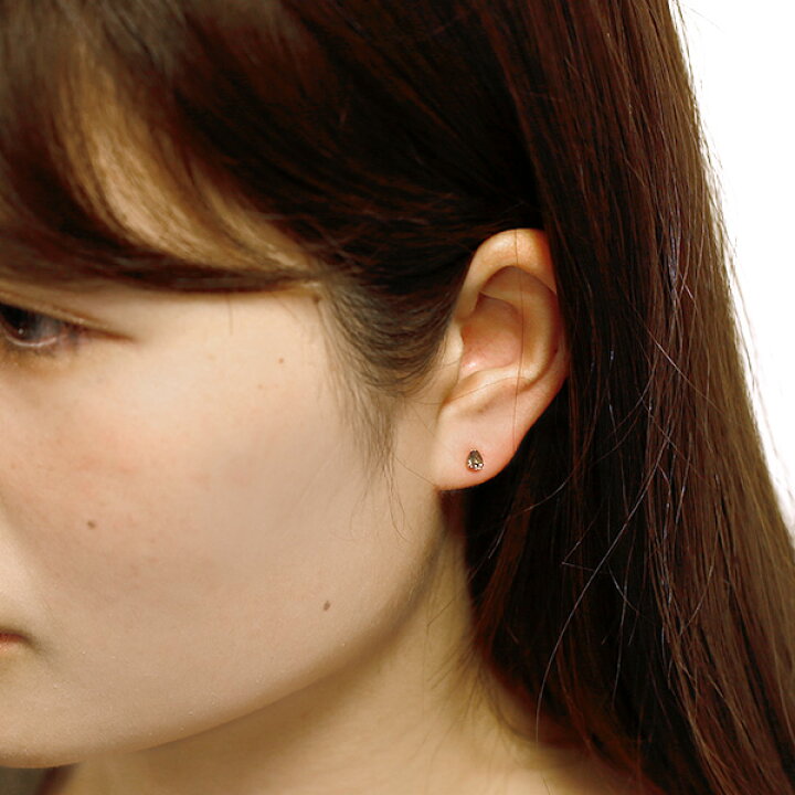 楽天市場】ブラウンダイヤモンド ピアス 片耳用 0.18〜0.29ct VS〜I 