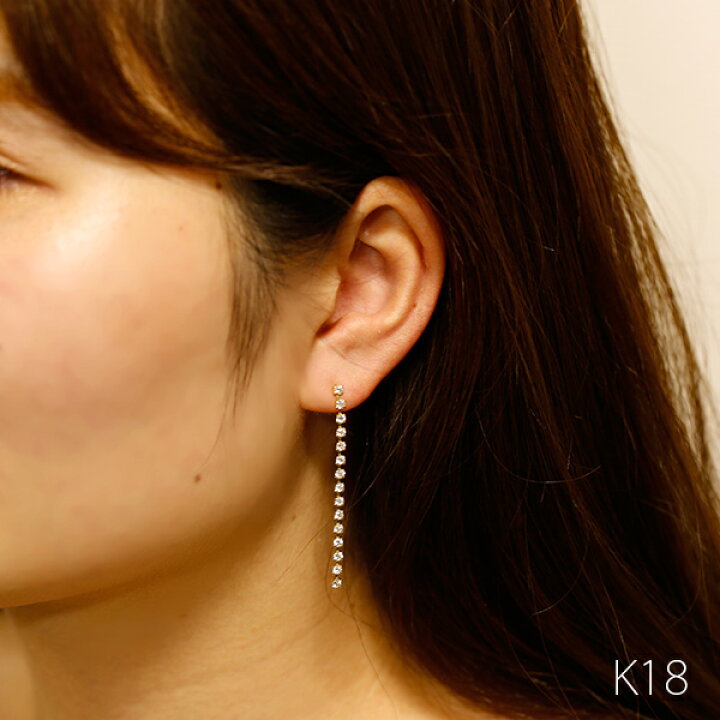楽天市場】ダイヤモンド ロングピアス 1.0ct(Total) VVS〜SIクラス-D  