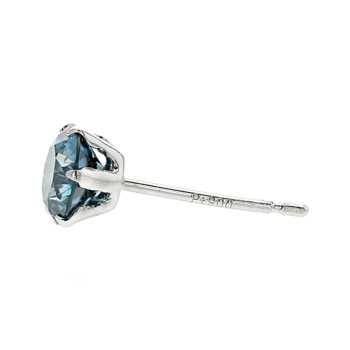 楽天市場】ブルーダイヤモンド ピアス 片耳用 0.18〜0.2ct FANCY DEEP 
