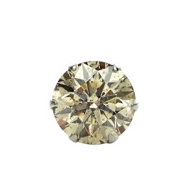 ダイヤモンド ピアス (片耳用) 0.5～0.6ct VERY LIGHT BROWN～LIGHT BROWN SI2～I1 3EX H～EX プラチナ 一粒 Pt900 0.5ct 0.5カラット 0.6ct 0.6カラット EXCELLENT ダイヤモンドピアス ダイヤピアス ダイヤ ダイアモンド ソリティア