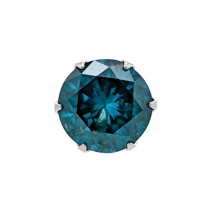 楽天市場】ブルーダイヤモンド ピアス (片耳用) 0.7～0.8ct FANCY DEEP 