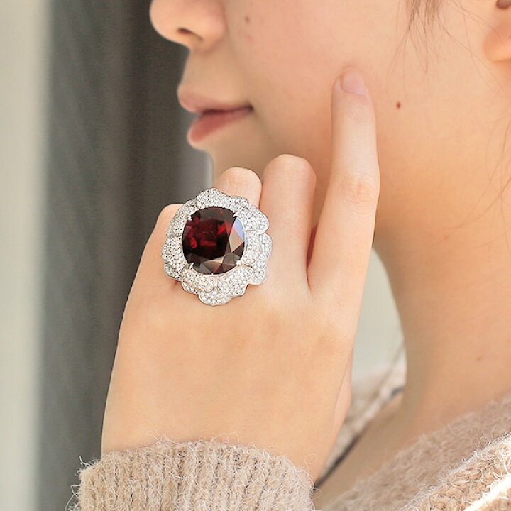 楽天市場】ロードライトガーネット リング 38.49ct オーバルミックス 