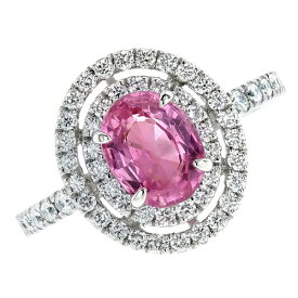 [PR] ピンクサファイア リング - プラチナ サファイア sapphire ピンクサファイア pinksapphire 指輪 ring Pt ダイヤモンド diamondダイヤ 色石