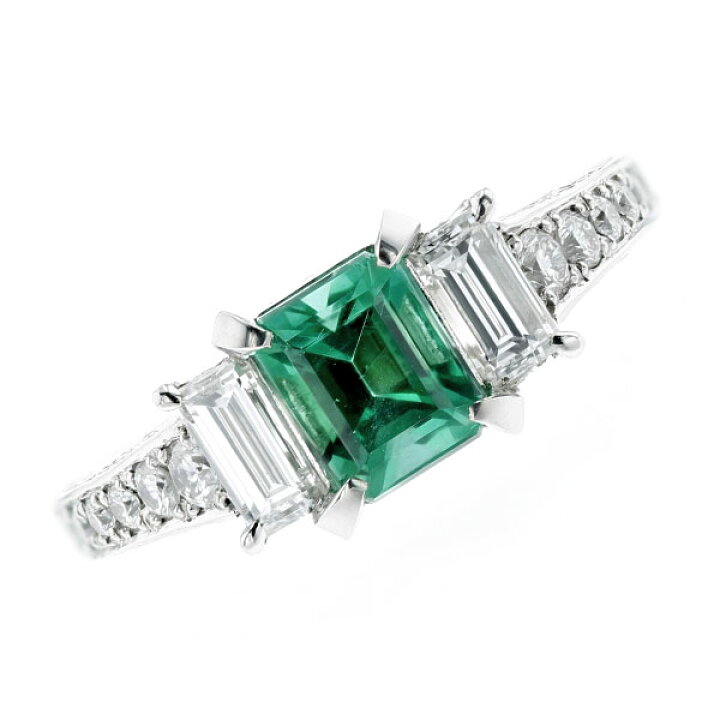 楽天市場】エメラルド リング 1.06ct - プラチナ Pt Platinum 指輪 