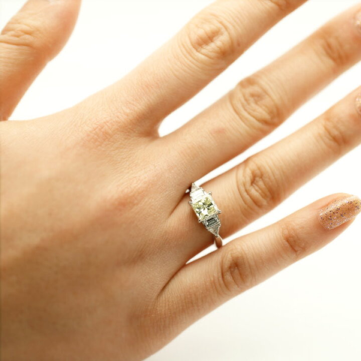 楽天市場】ダイヤモンド リング 1.185ct M I1 スクエアブリリアント 
