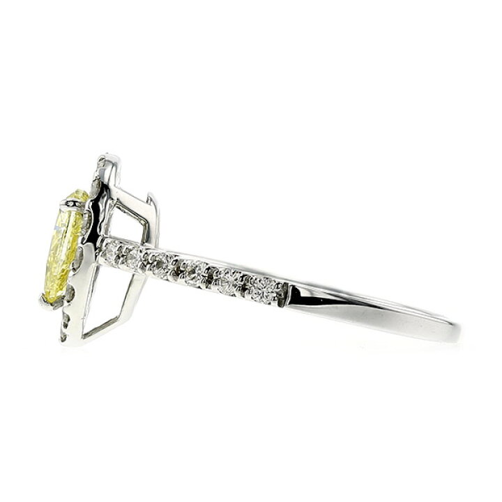 楽天市場】イエローダイヤモンド リング 0.549ct FANCY INTENSE YELLOW  