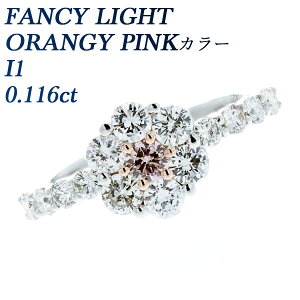 sN_Ch O 0.116ct FANCY LIGHT ORANGY PINK I1 EhuAgJbg v`i Pt900 Pt w 0.1ct 0.1carat 0.1Jbg sN sN_C sNS[h _Ch _CA _