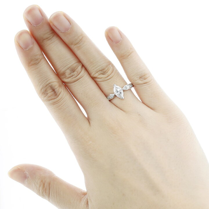 楽天市場】ダイヤモンド リング 1.059ct D SI1 マーキスブリリアント 