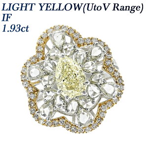 _Ch O 1.93ct LIGHT YELLOW(U to V Range) IF e 2.74ct(Total) K18WG 1ct 1Jbg 4ct 4Jbg _ChO _CO CG[_C J[_C w 18zCgS[h K1