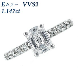 ダイヤモンド リング 1.147ct E VVS2 クッションモディファイドブリリアントカット プラチナ 1ct 1カラット ダイヤモンドリング ダイヤリング ダイヤ ダイアモンド ダイア ダイアリング Pt950 Pt 大粒 ラグジュアリー ファンシーカット