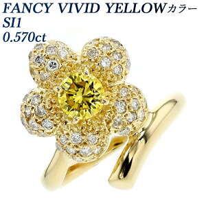 y10OFFzCG[_Ch O 0.570ct FANCY VIVID YELLOW SI1 EhuAgJbg 18 0.5ct 0.5Jbg K18 CG[S[h S[h CG[_C _ChO _C