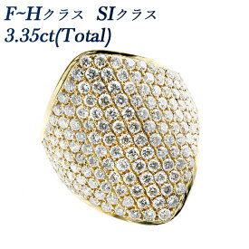 ダイヤモンド リング 3.35ct(Total) SIクラス-F～Hクラス-ラウンドブリリアントカット 18金 3ct 3カラット ダイヤモンドリング ダイヤリング ダイヤ 指輪 ゴージャス ゴールド K18 diamond ring