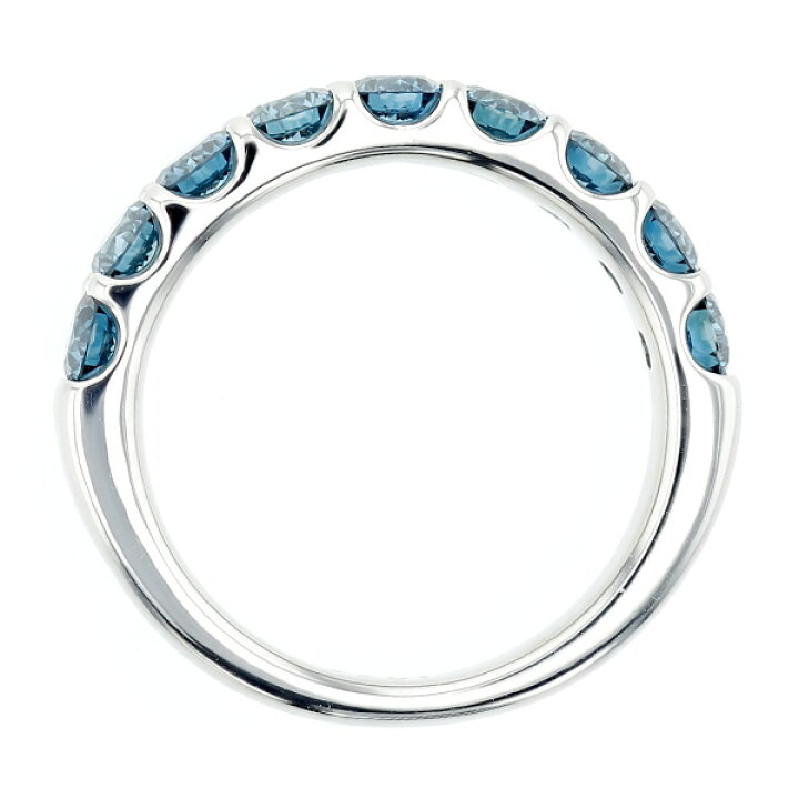 楽天市場】ブルーダイヤモンド ハーフエタニティ リング 1.5〜1.7ct 
