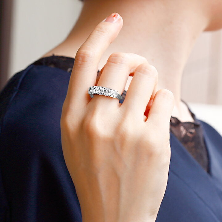 楽天市場】ダイヤモンド ハーフエタニティ リング 3.53ct(Total) E〜F 