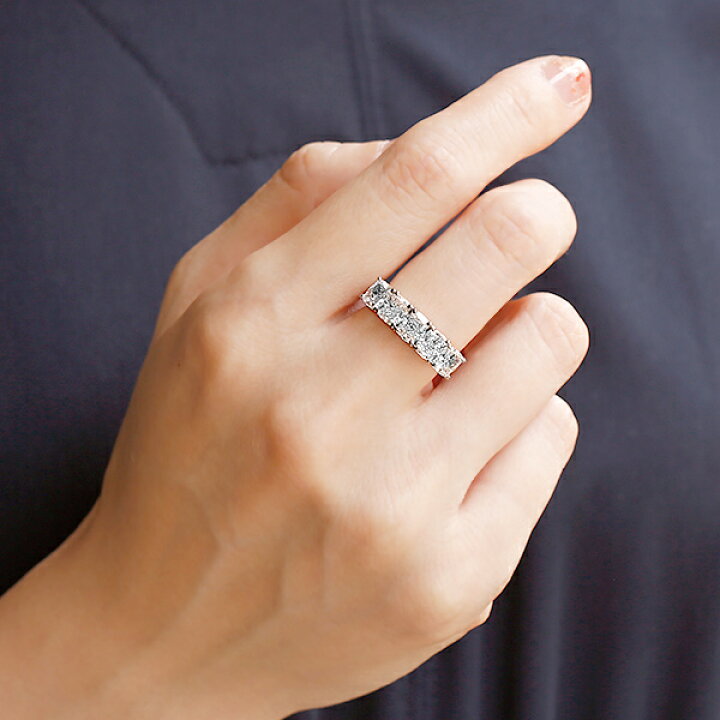 楽天市場】ダイヤモンド ハーフエタニティ リング 3.53ct(Total) E〜F 