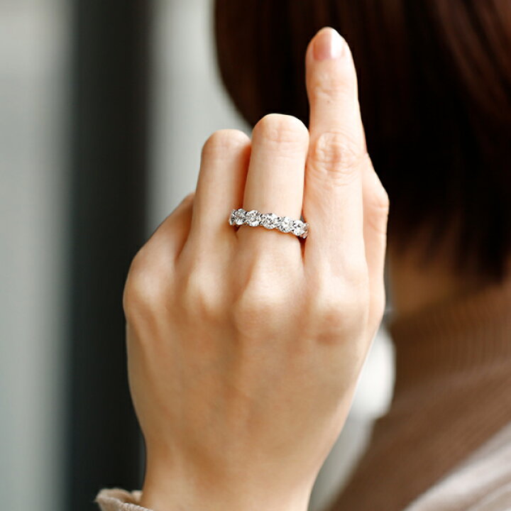 楽天市場】ダイヤモンド フルエタニティリング 5.9ct(Total) / 14石 D 