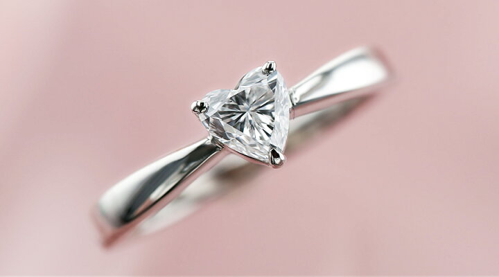 楽天市場】ダイヤモンド リング 0.3ct〜 F VS2〜SI2 ハート 