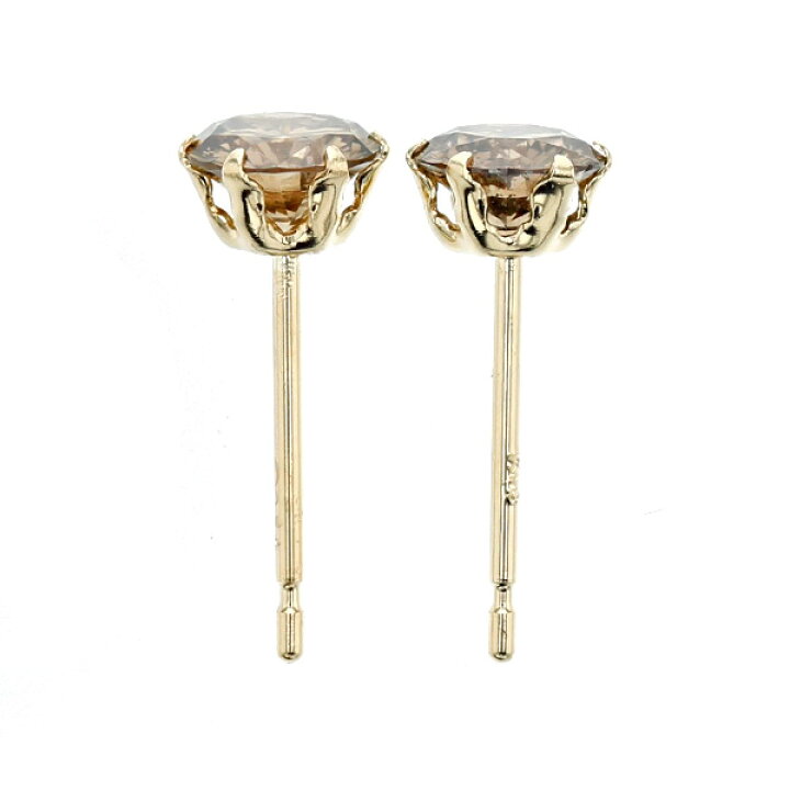 楽天市場】ブラウンダイヤモンド ピアス 0.7～1ct(Total) SI～Iクラス  