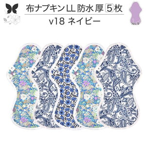 布ナプキン 夜用 特に多い夜用 キング 防水布入り LL 防水 5枚 セット 生理ナプキン 350 朝までブロック 超熟睡 中量用 尿もれ用 尿もれ 尿漏れ 吸水パット 尿ケア 羽つき温活 妊活 防災 布 ナ
