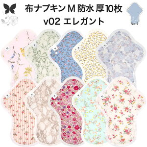 布ナプキン 昼用 特に多い日 過多月経 防水 厚手 M 尿もれ用 産後 10枚 セット 生理用品 生理用ショーツ 尿もれ 尿漏れ 吸水パット 尿ケア 軽失禁布 温活 妊活 防災 布 ナプキン 防水布入り 冷